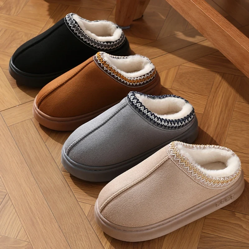 Plush Platform Slippers
